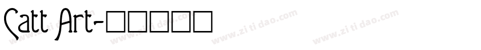 Catt Art字体转换